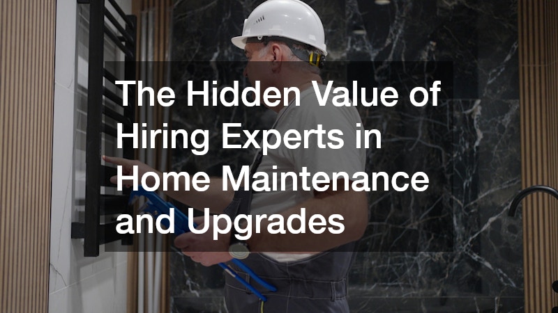 a home maintenance processional doing some work